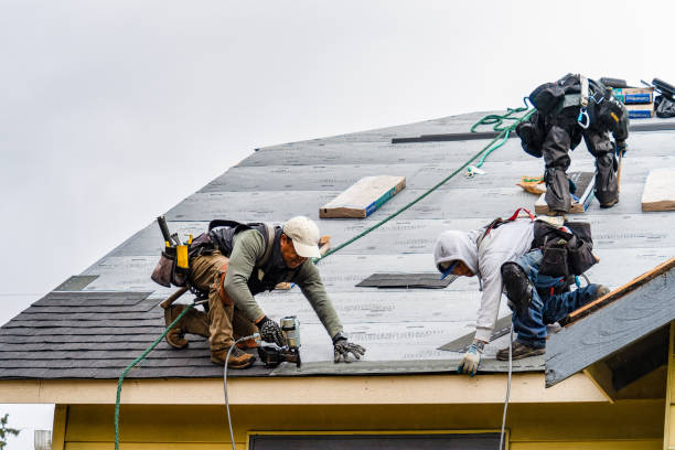 Professional Emergency Roof Repair technician working in Wellfleet, MA